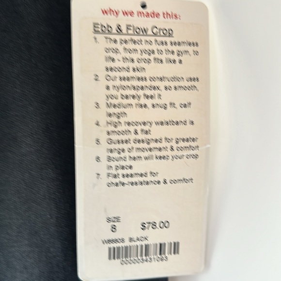 NEW WITH TAGS - Lululemon Ebb & Flow Crop - size 8 - Picture 2 of 10